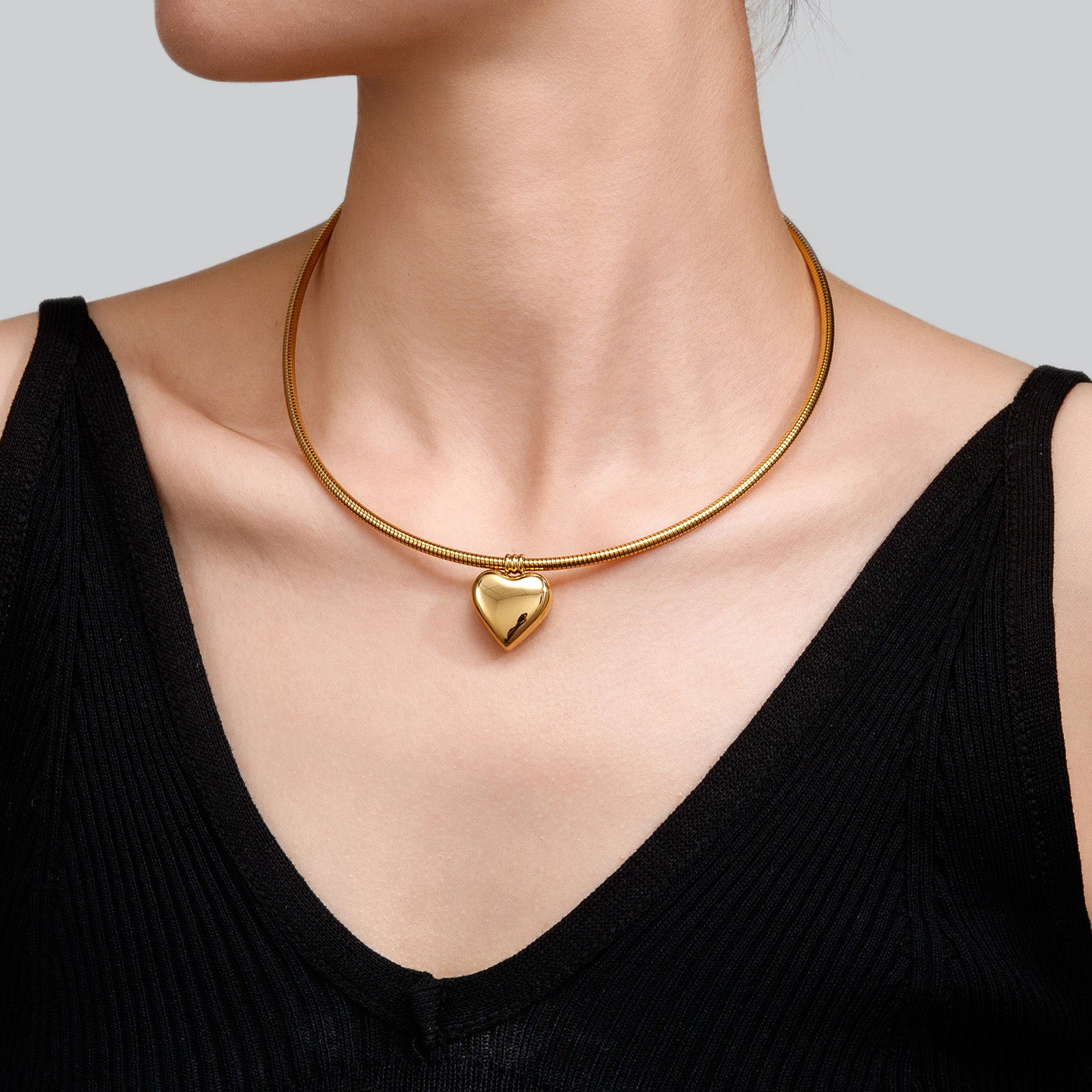 Stainless Steel PVD Gold Snake Chain Choker | Tarnish Free
