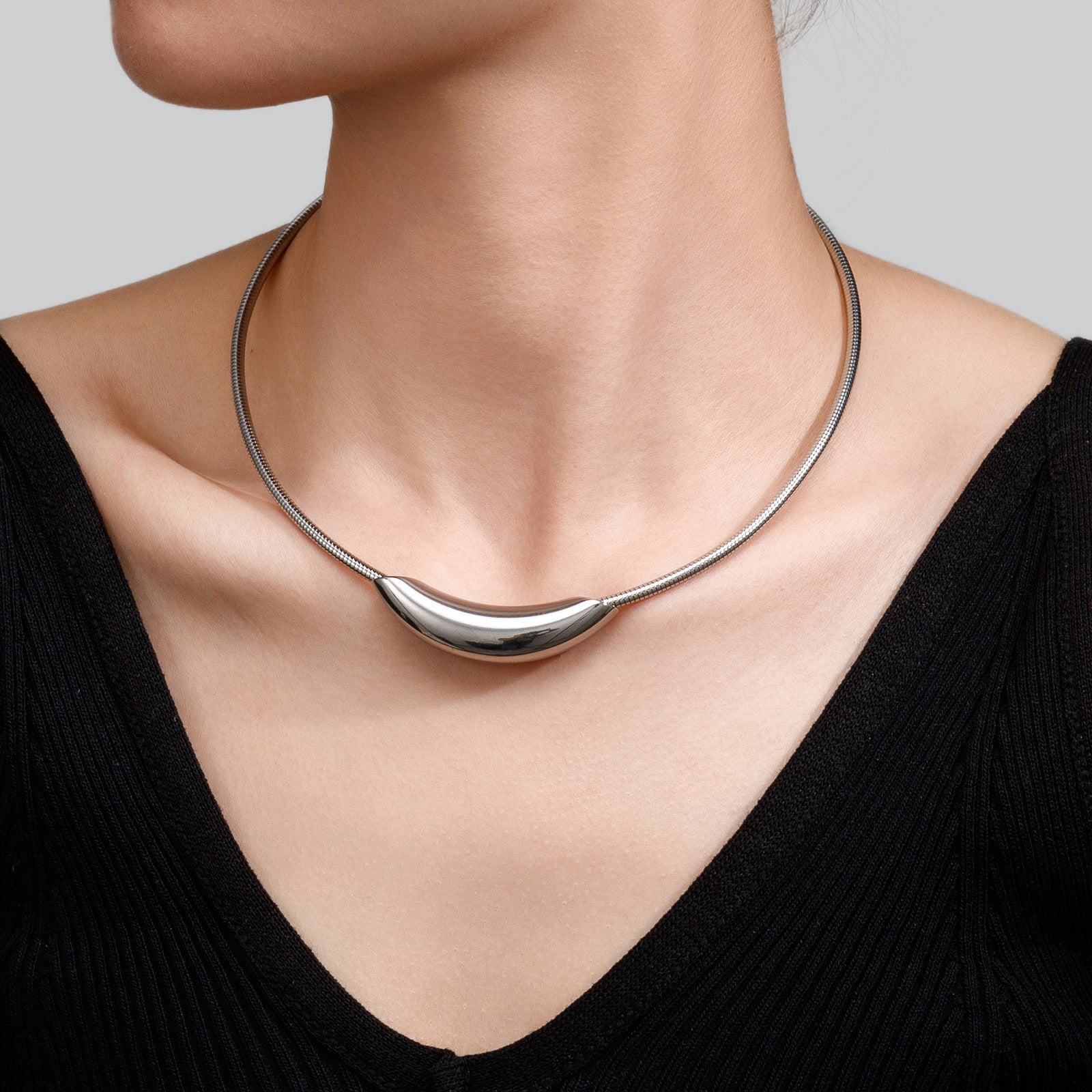 Stainless Steel PVD Gold Snake Chain Choker | Tarnish Free