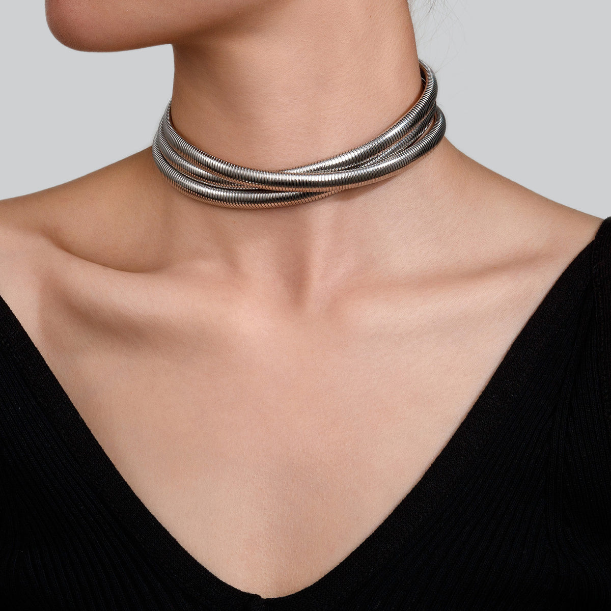 Stainless Steel PVD Gold Snake Chain Choker | Tarnish Free